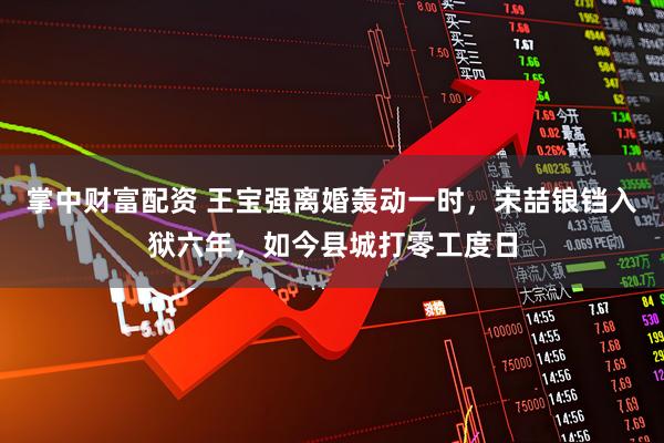 掌中财富配资 王宝强离婚轰动一时，宋喆锒铛入狱六年，如今县城打零工度日