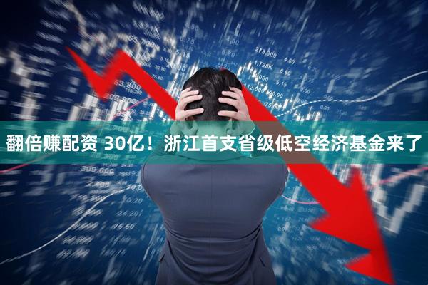 翻倍赚配资 30亿！浙江首支省级低空经济基金来了