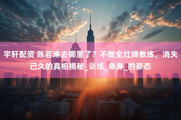 宇轩配资 陈若琳去哪里了？不做全红婵教练，消失已久的真相揭秘_训练_单身_的姿态